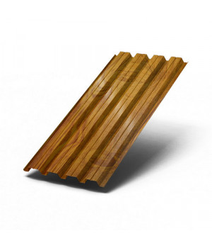 Профилированный лист Н60х845-0.5 ECOSTEEL-T ЗолотойДуб