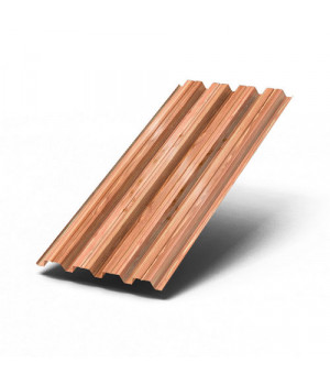 Профилированный лист Н60х845-0.5 ECOSTEEL-T Кедр