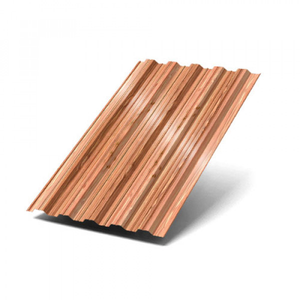 Профнастил НС35-1000-0.5 Кедр ECOSTEEL_T