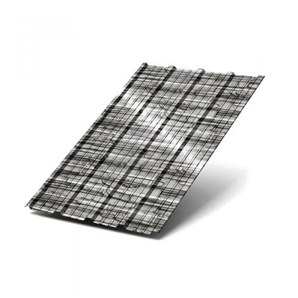 Профнастил НС38-1000-0.5 Белый Плитняк ECOSTEEL