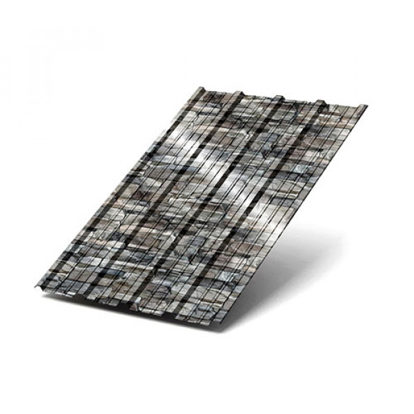 Профнастил НС38-1000-0.5 Белый Камень ECOSTEEL