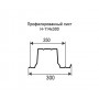 Профнастил Н114-0,5 оцинкованный с нестандартной шириной 0,3 м