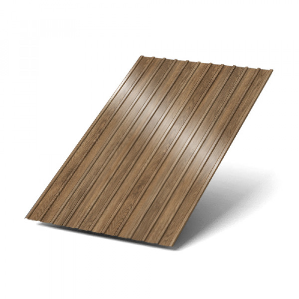 Профнастил С10х1150-0.5 Античный дуб ECOSTEEL