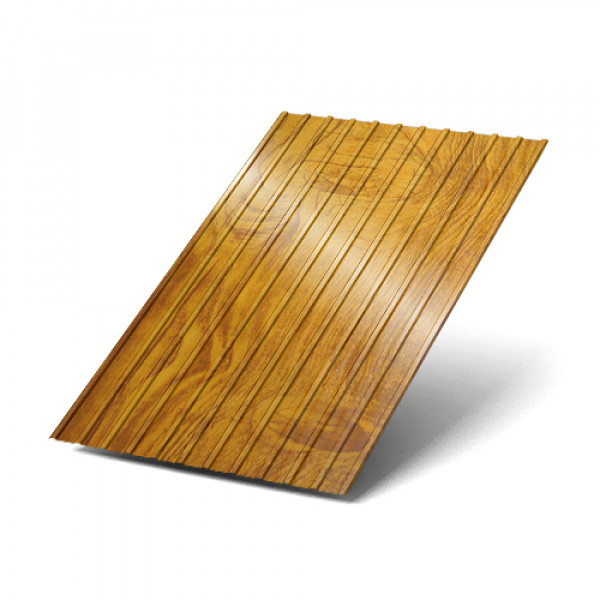 Профнастил С10-1150-0.5 ЗолотойДуб ECOSTEEL_ТД