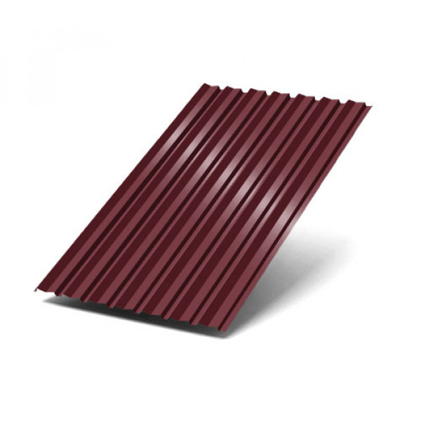 Профнастил С-15-1190-0.45 (с гранью) RAL 3005 (Printech) Двухсторонний