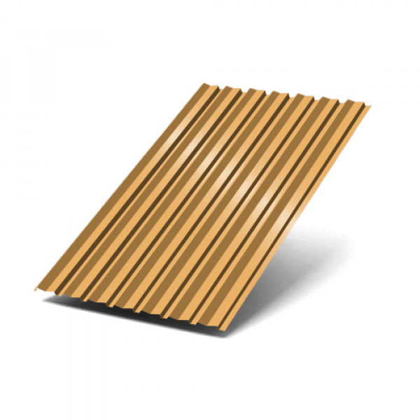 Профнастил С-15-1190-0.6 (с гранью) RAL 1034 Полиэстер