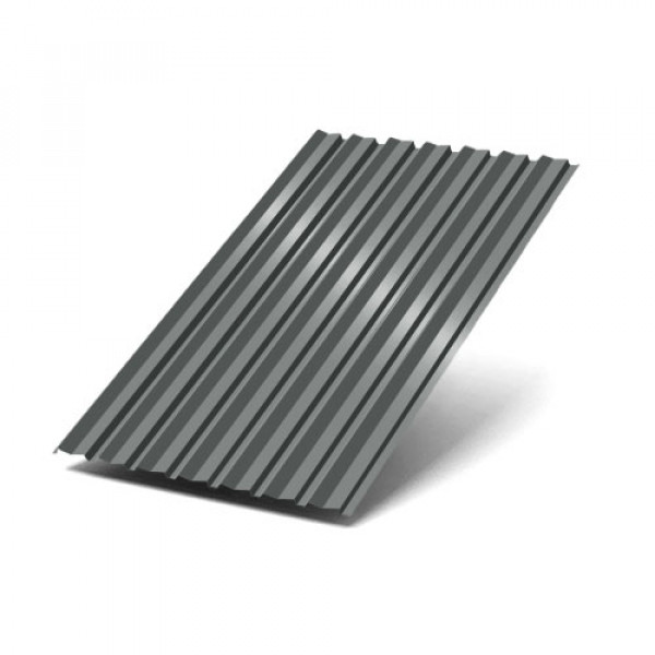 Профнастил С-15-1190-0.5 (с гранью) RAL 7005 (Rooftop Matte)