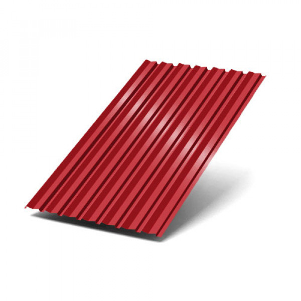 Профнастил С-15-1190-0.45 (с гранью) RAL 3020 (Printech) Двухсторонний