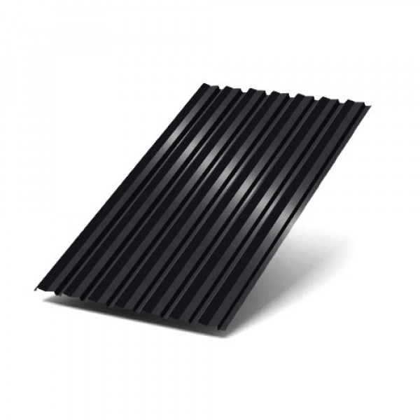 Профнастил С-15-1190-0.45 (с гранью) RAL 9005 Полиэстер/Двусторонний