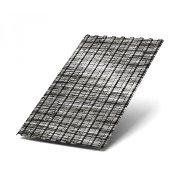 Профнастил С17-1163-0.5 Белый Плитняк ECOSTEEL