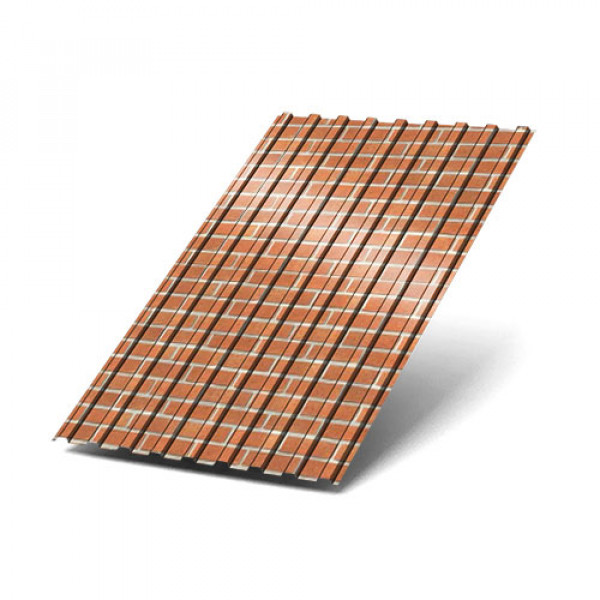 Профнастил С17-1163-0.5 Кирпич ECOSTEEL