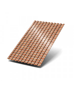 Профнастил C21-1000-0.5 Кирпич ECOSTEEL