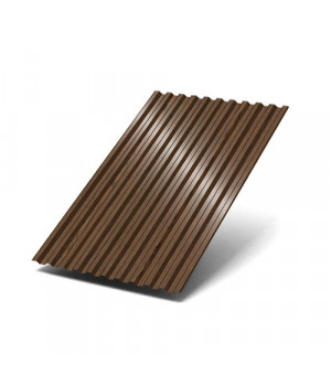 Профнастил C21-1000-0.5 Мореный Дуб ECOSTEEL_MA