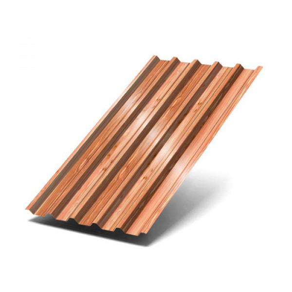 Профнастил С44-1000-0.5 Кедр ECOSTEEL_T