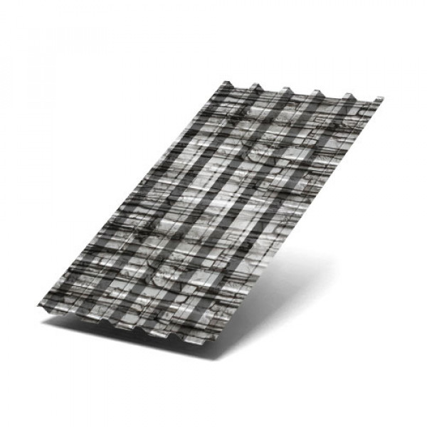 Профнастил С44-1000-0.5 Белый Плитняк ECOSTEEL