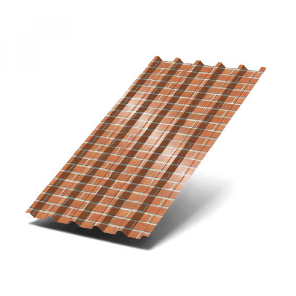 Профнастил С44-1000-0.5 Кирпич ECOSTEEL