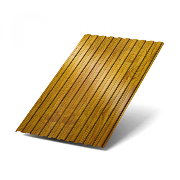 Профнастил С8-1150-0.5 ЗолотойДуб ECOSTEEL_T
