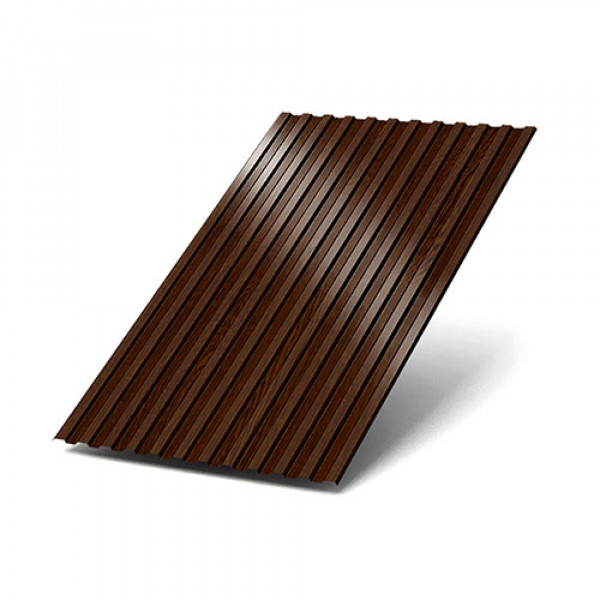Профнастил СС10-1160-0.5 ECOSTEEL Темное дерево