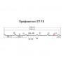 Профнастил ST-15-1175-0.45 RAL 3005 Полиэфир