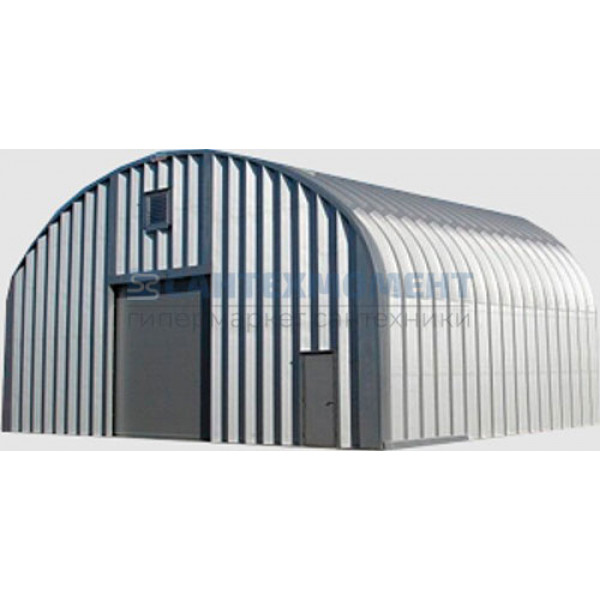 Быстровозводимый ангар Q 16.8x5.6, 4.2x4.2, 2.5