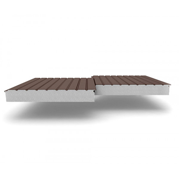 Двухслойные сэндвич-панели из пенополистирола, ширина 1000 мм, 0.5, толщина 250 мм, RAL8017