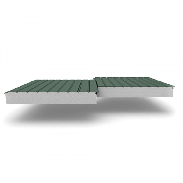 Двухслойные сэндвич-панели из пенополистирола, ширина 1200 мм, 0.5, толщина 175 мм, RAL 6005