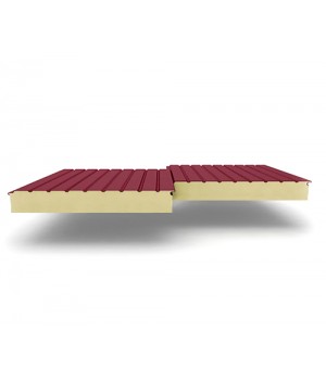 Двухслойные сэндвич-панели из пенополиуретана, ширина 1000 мм, 0.5, толщина 40 мм, RAL3011