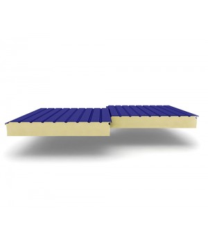 Двухслойные сэндвич-панели из пенополиизоцианурата, ширина 1000 мм, 0.5, толщина 50 мм, RAL5002