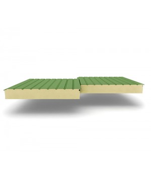 Двухслойные сэндвич-панели из пенополиизоцианурата, ширина 1000 мм, 0.5, толщина 50 мм, RAL6002