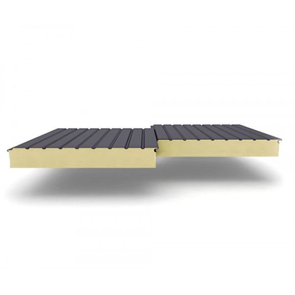 Двухслойные сэндвич-панели из пенополиуретана, ширина 1200 мм, 0.5, толщина 150 мм, RAL7024