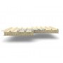 Кровельные сэндвич-панели из минеральной ваты, ширина 1000 мм, 0.5/0.5, толщина 50 мм, RAL1015