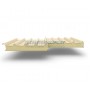 Кровельные сэндвич-панели из пенополиизоцианурата, ширина 1000 мм, 0.5/0.5, толщина 80 мм, RAL1015