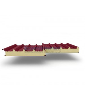 Кровельные сэндвич-панели из пенополиизоцианурата, ширина 1000 мм, 0.5/0.5, толщина 50 мм, RAL3011