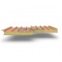 Кровельные сэндвич панели из пенополиуретана, ширина 1000 мм, 0.5/0.5, толщина 60 мм, золотой орех