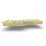 Кровельные сэндвич панели из пенополиуретана, ширина 1000 мм, 0.5/0.5, толщина 100 мм, RAL1014