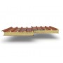 Кровельные сэндвич панели из пенополиуретана, ширина 1000 мм, 0.5/0.5, толщина 40 мм, RAL8004