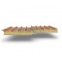 Кровельные сэндвич панели из пенополиуретана, ширина 1200 мм, 0.5/0.5, толщина 80 мм, кирпичная кладка