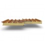 Кровельные сэндвич панели из пенополиуретана, ширина 1200 мм, 0.5/0.5, толщина 40 мм, орех