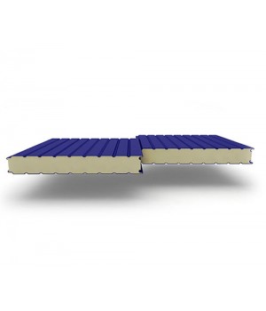 Стеновые сэндвич-панели из пенополиизоцианурата, ширина 1000 мм, 0.5/0.5, толщина 160 мм, RAL5002