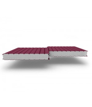 Стеновые сэндвич-панели из пенополистирола, ширина 1000 мм, 0.5/0.5, толщина 80 мм, RAL3005