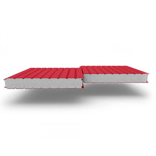 Стеновые сэндвич-панели из пенополистирола, ширина 1000 мм, 0.5/0.5, толщина 50 мм, RAL3020