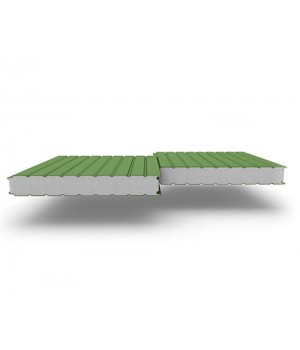 Стеновые сэндвич-панели из пенополистирола, ширина 1200 мм, 0.5/0.5, толщина 80 мм, RAL6002