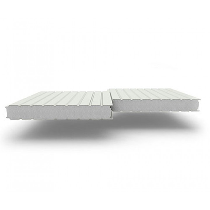 Стеновые сэндвич-панели из пенополистирола, ширина 1000 мм, 0.5/0.5, толщина 250 мм, RAL9002