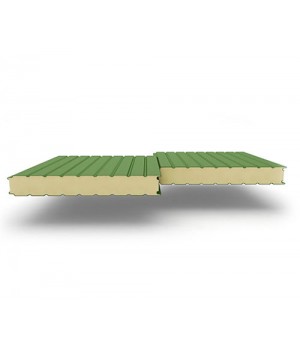 Стеновые сэндвич-панели из пенополиуретана, ширина 1000 мм, 0.5/0.5, толщина 120 мм, RAL6002