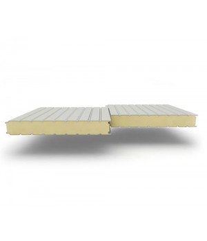 Стеновые сэндвич-панели из пенополиуретана, ширина 1000 мм, 0.5/0.5, толщина 150 мм, RAL7035
