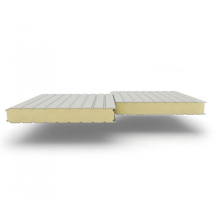 Стеновые сэндвич-панели из пенополиуретана, ширина 1200 мм, 0.5/0.5, толщина 50 мм, RAL7047