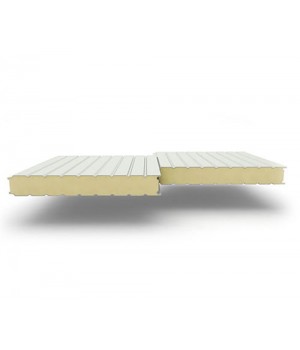 Стеновые сэндвич-панели из пенополиуретана, ширина 1200 мм, 0.5/0.5, толщина 200 мм, RAL9002