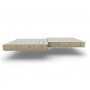 Стеновые сэндвич-панели из минеральной ваты, ширина 1200 мм, 0.5/0.5, толщина 180 мм, RAL7047