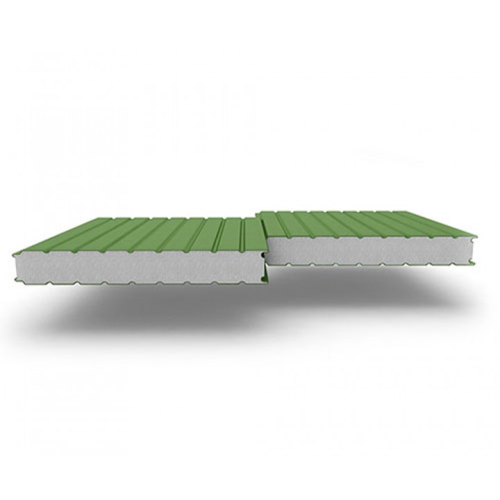 Стеновые сэндвич-панели из пенополистирола, ширина 1200 мм, 0.5/0.5, толщина 60 мм, RAL6002