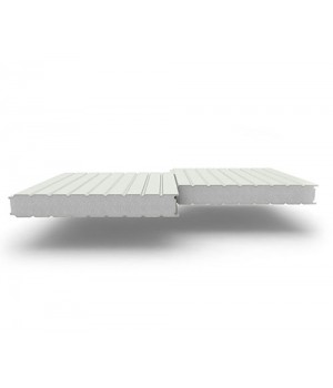 Стеновые сэндвич-панели из пенополистирола, ширина 1000 мм, 0.5/0.5, толщина 175 мм, RAL9002